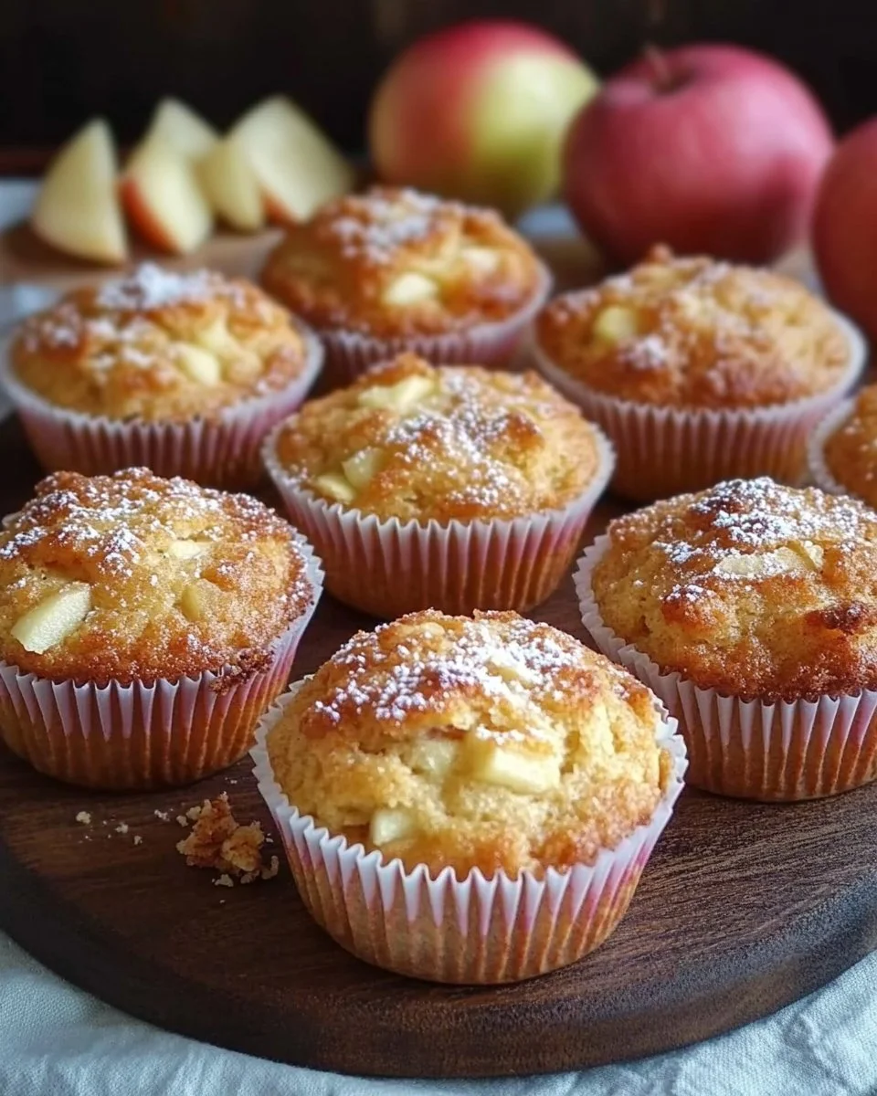 Saftige Apfel Quark Muffins aus frischen Äpfeln und Quark
