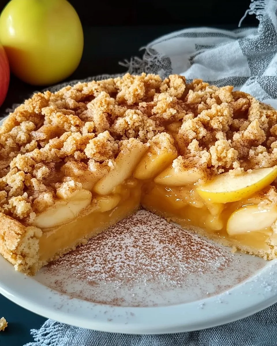 Apfelmus-Vanillepudding-Kuchen