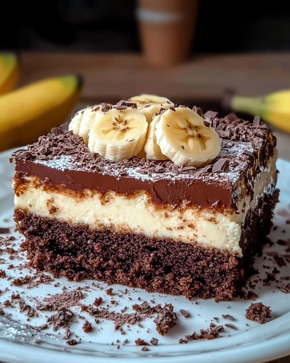 Blech-Bananenkuchen – saftiger Kuchen mit Bananen auf einem Blech gebacken