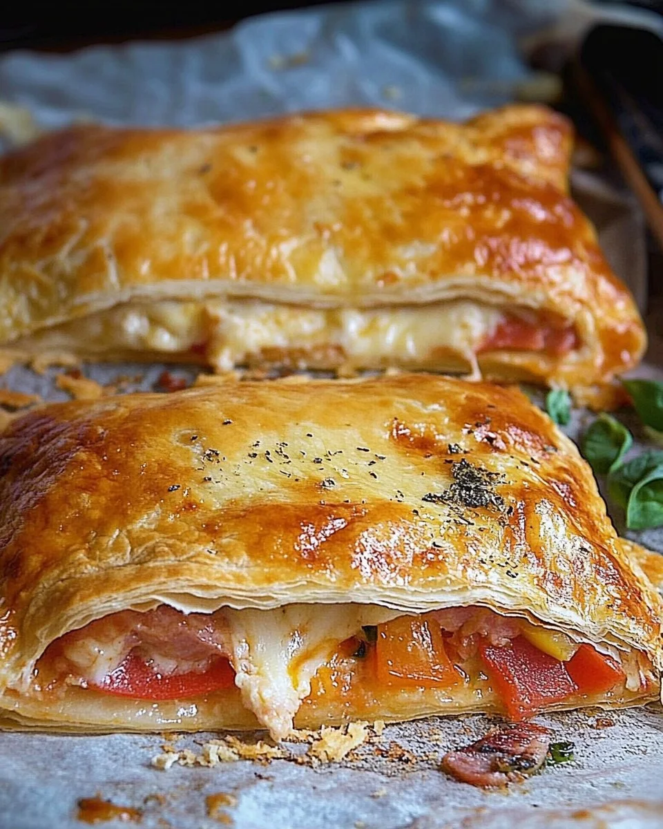 Calzone mit Blätterteig
