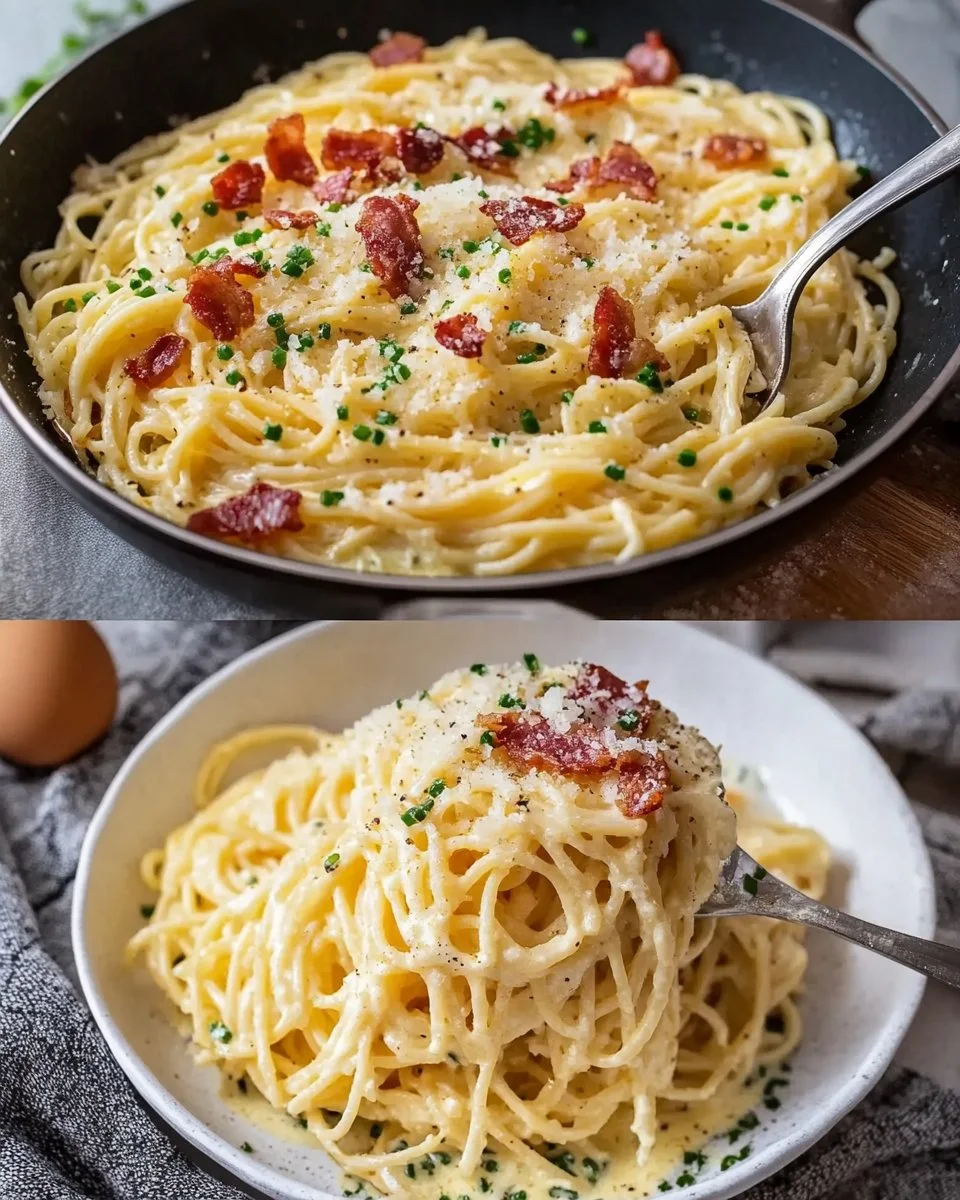 Eier-Nudeln mit Speck und Parmesan
