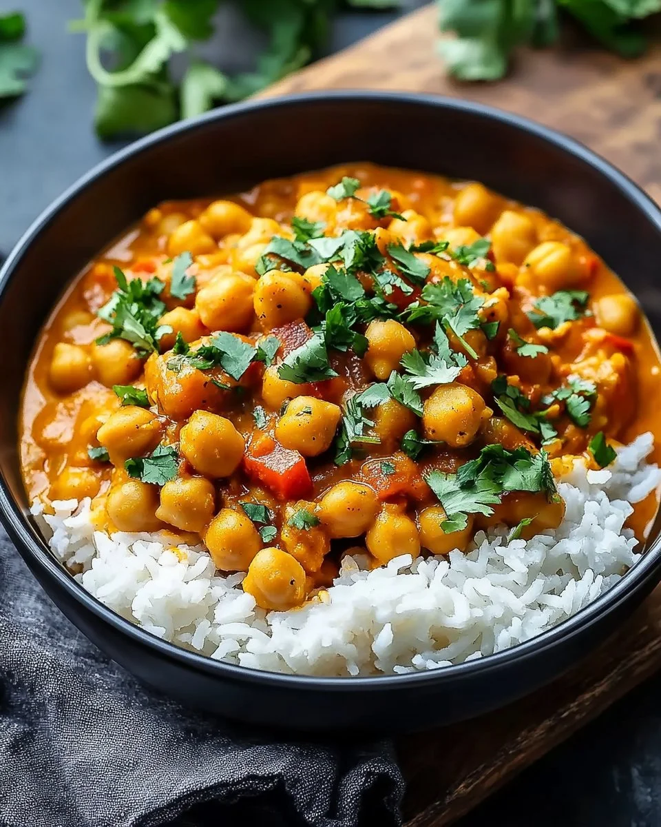 Einfaches Kichererbsen-Curry