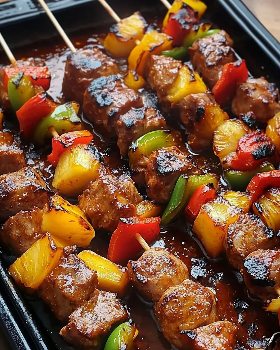 Fantastischer Schaschlik mit selbstgemachter Schaschliksoße