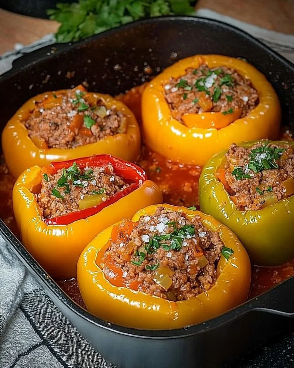 Gefüllte Paprika nach Uroma Susanne