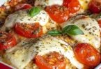 Hähnchenbrust Tomate-Mozzarella mit frischen Zutaten und schneller Soße
