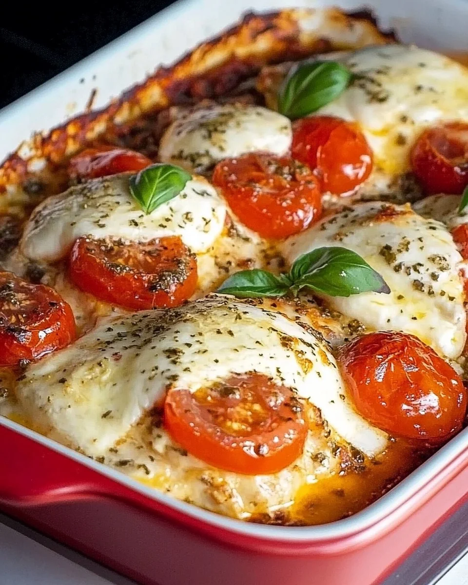 Hähnchenbrust Tomate-Mozzarella mit frischen Zutaten und schneller Soße