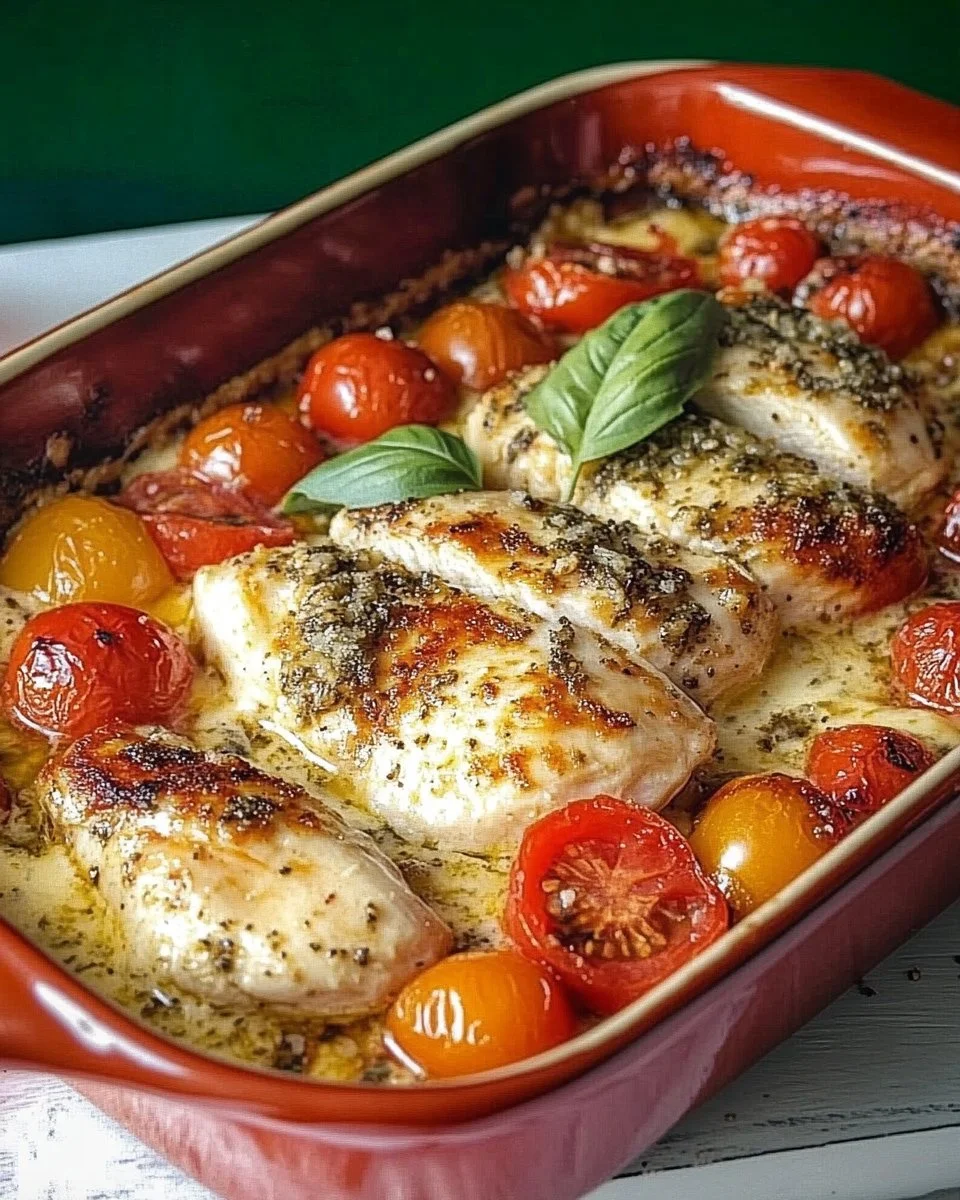 Hähnchenbrust Tomate-Mozzarella mit schneller Soße