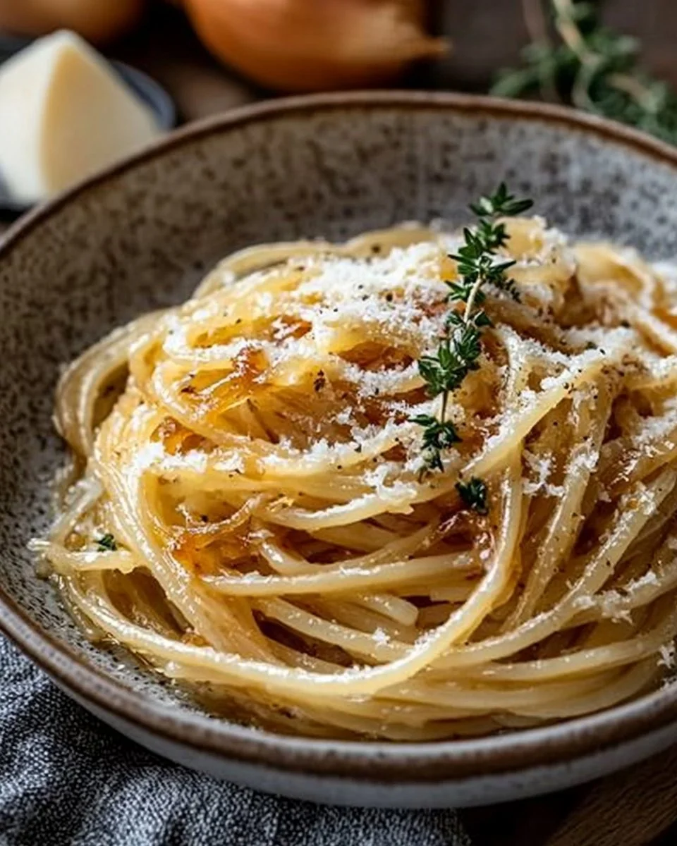 Karamellisierte Zwiebel-Pasta