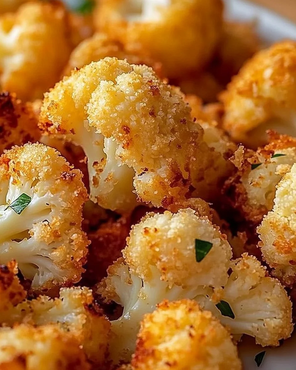 Käseblumenkohl aus dem Ofen