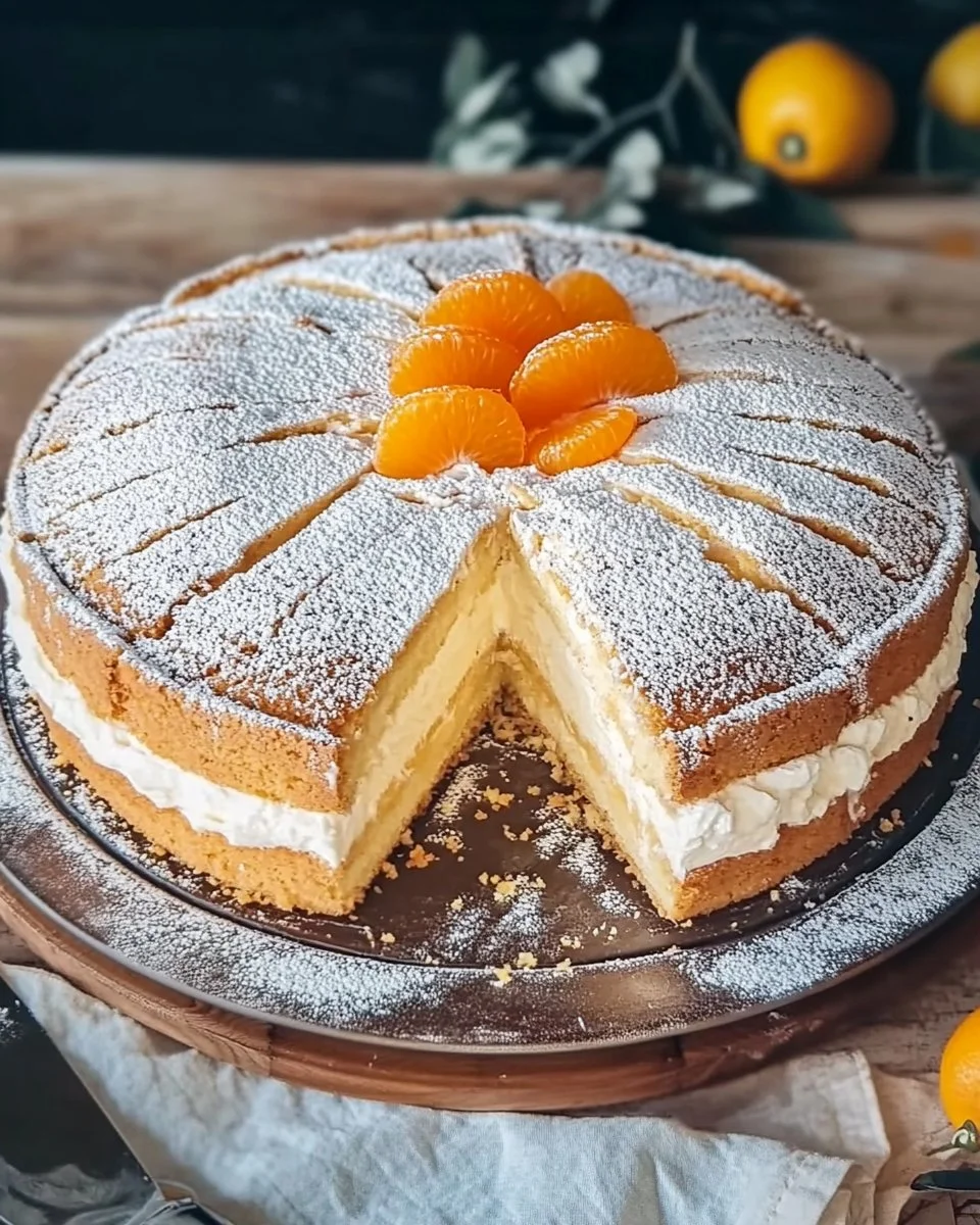 Käsesahnetorte mit Mandarinen