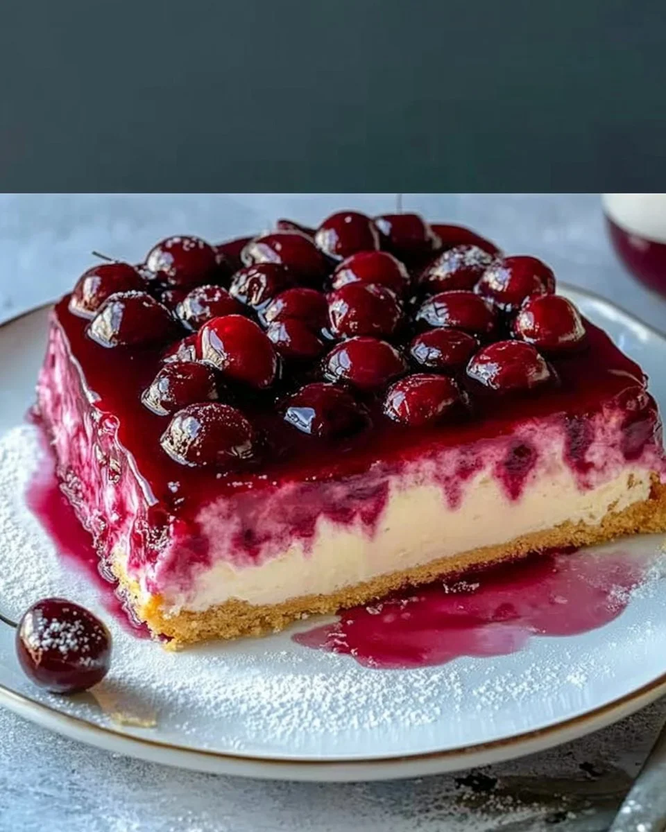 Kirsch-Schmand-Blechkuchen