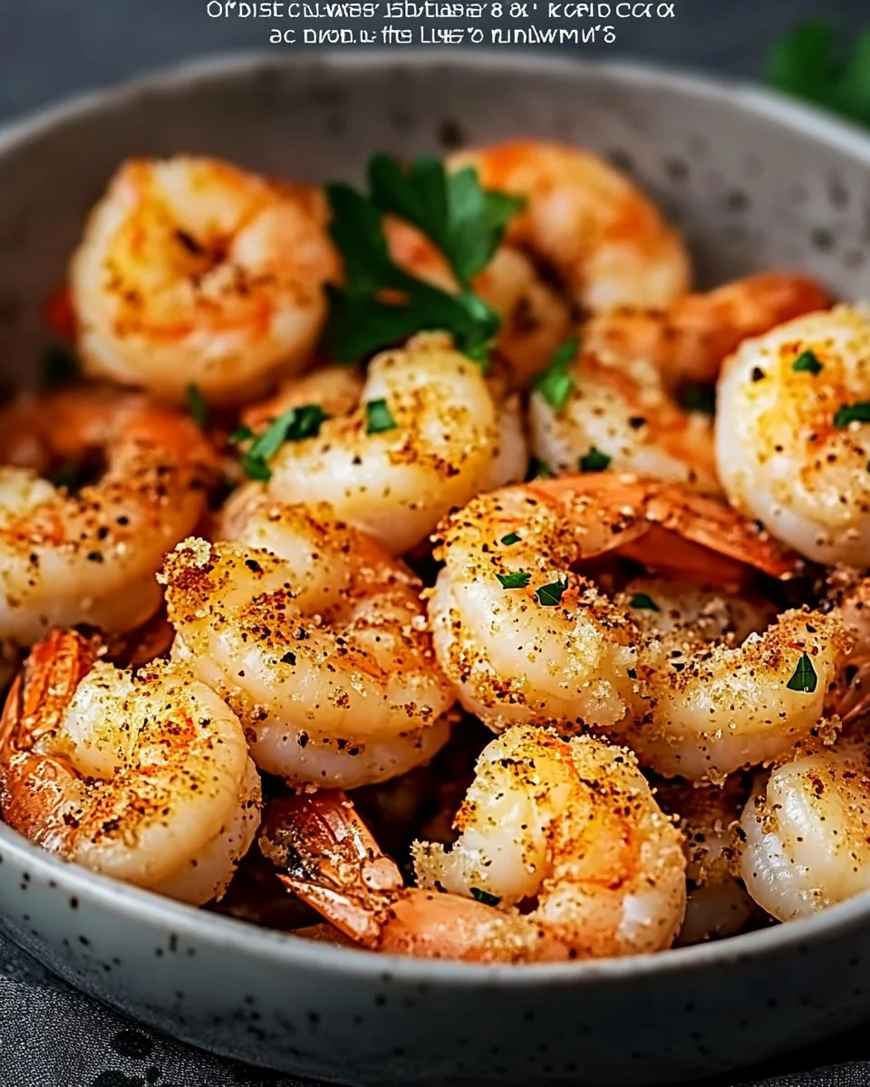 Knusprige Knoblauch-Parmesan-Garnelen aus der Heißluftfritteuse