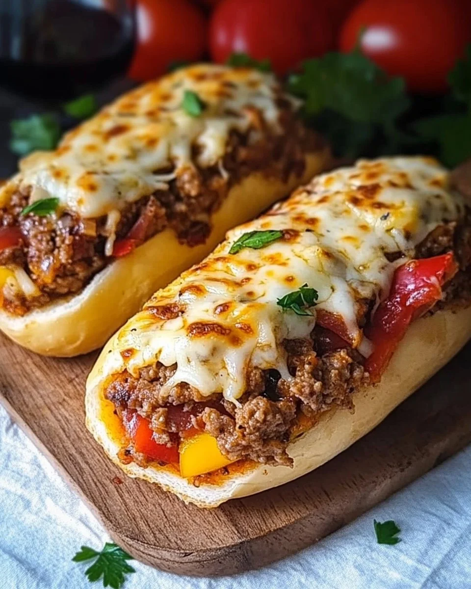 Pizza Hackfleisch Brötchen