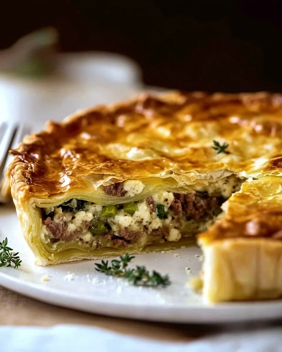 Porree-Hackfleisch-Torte