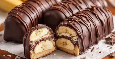 Selbstgemachte Schokobananen nach dem Rezept vom Bäcker