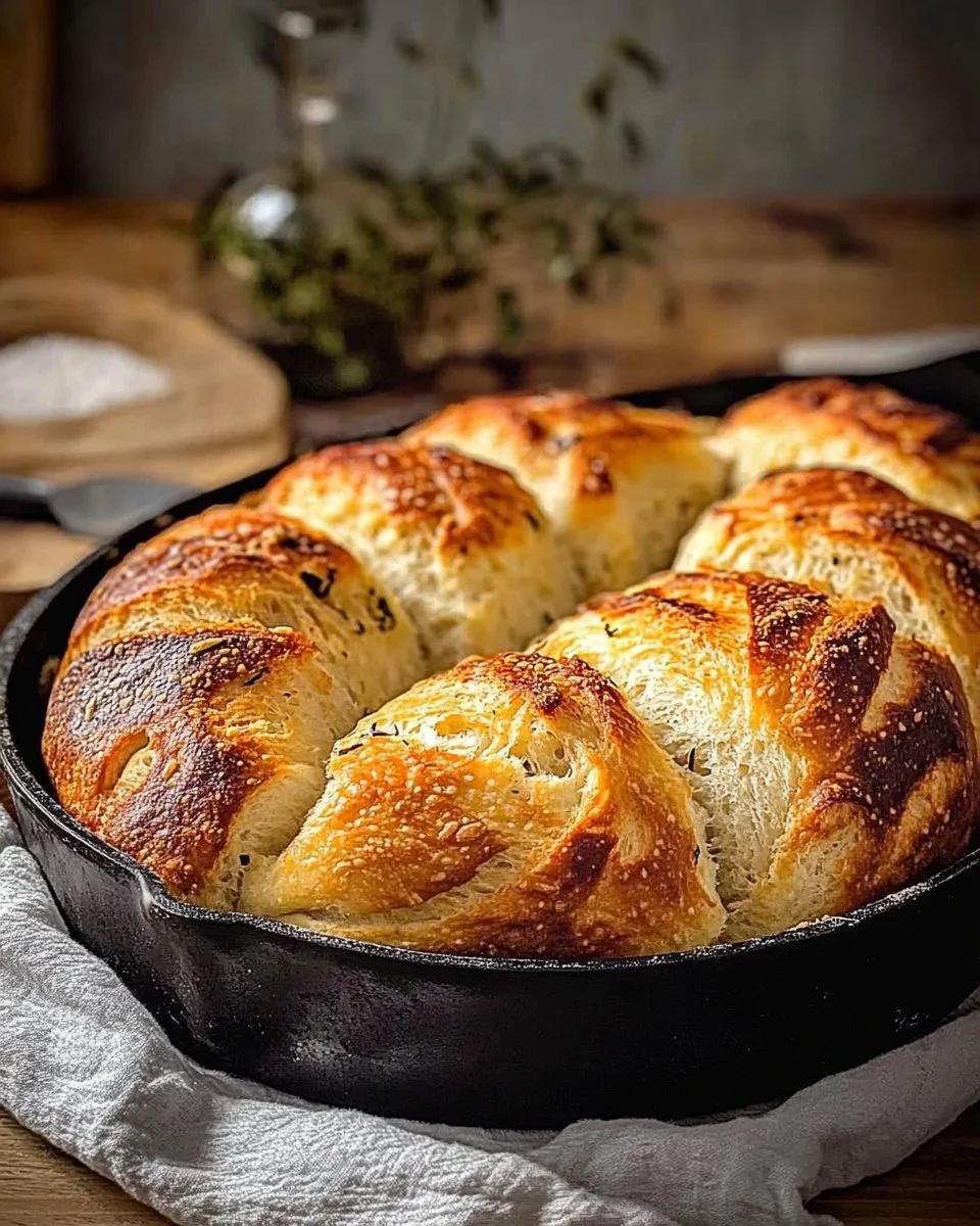 Selbstgebackenes Knoblauchbrot