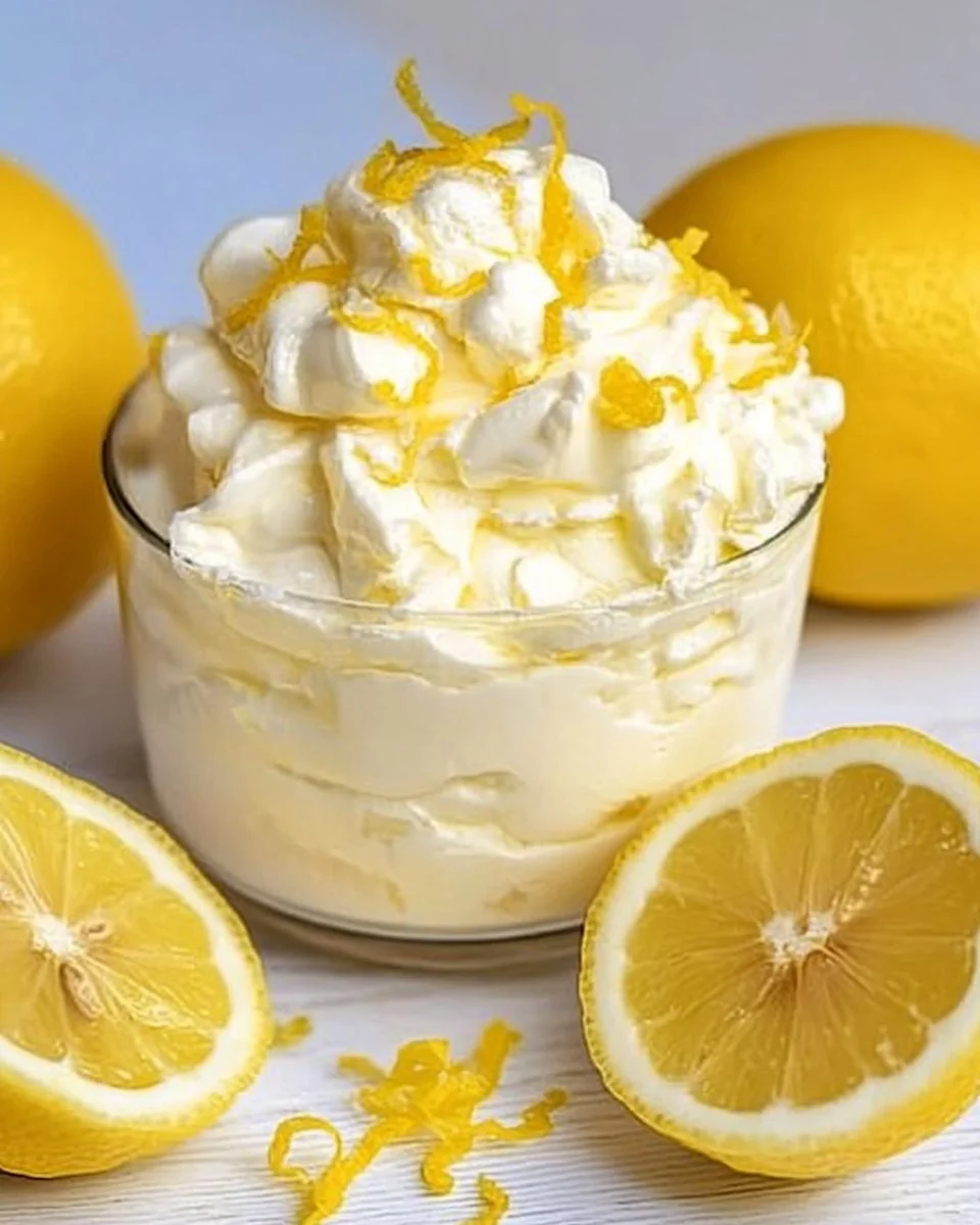 Hausgemachte Zitronencreme in einer eleganten Schüssel, perfekt für Desserts