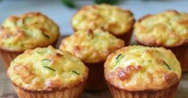 Zucchini Käse Muffins frisch aus dem Ofen