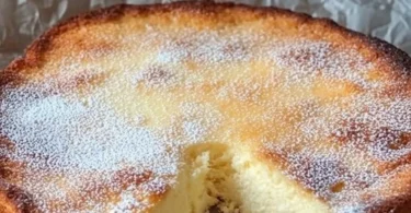 Zucker Schmandkuchen mit Schokoladenglasur auf einem Teller