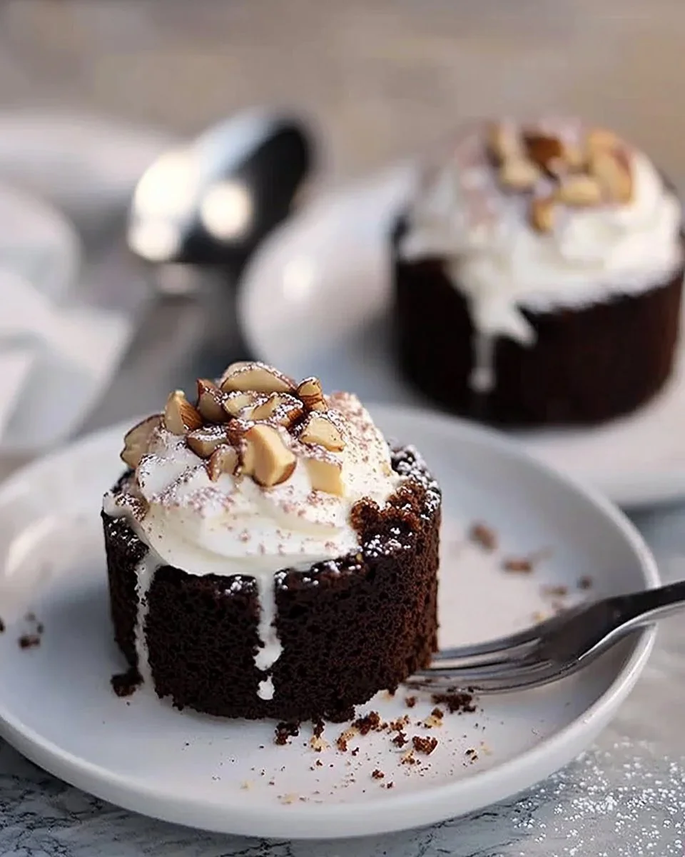 Schneller 4-Minuten Nuss-Mug-Cake aus der Mikrowelle