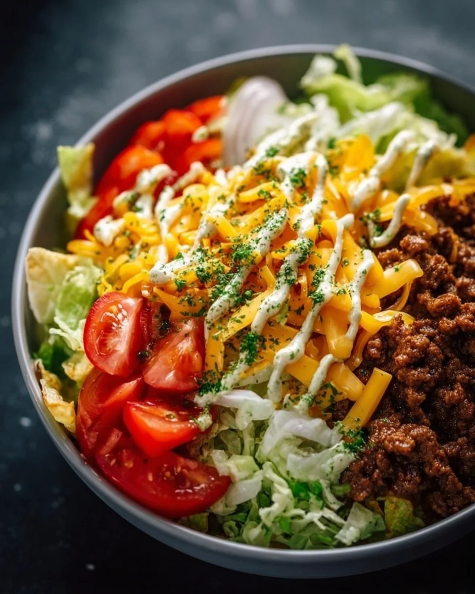 Big Mac Cheeseburger Salat Bowl