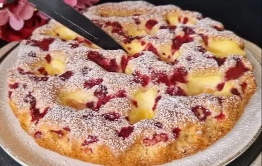 Blitz Kirschkuchen mit Pudding