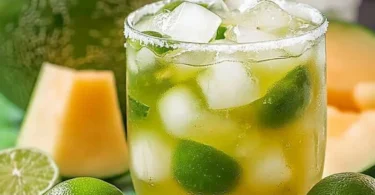 Erfrischender Caipirinha-Punsch mit Limette und Zuckerrohrschnaps