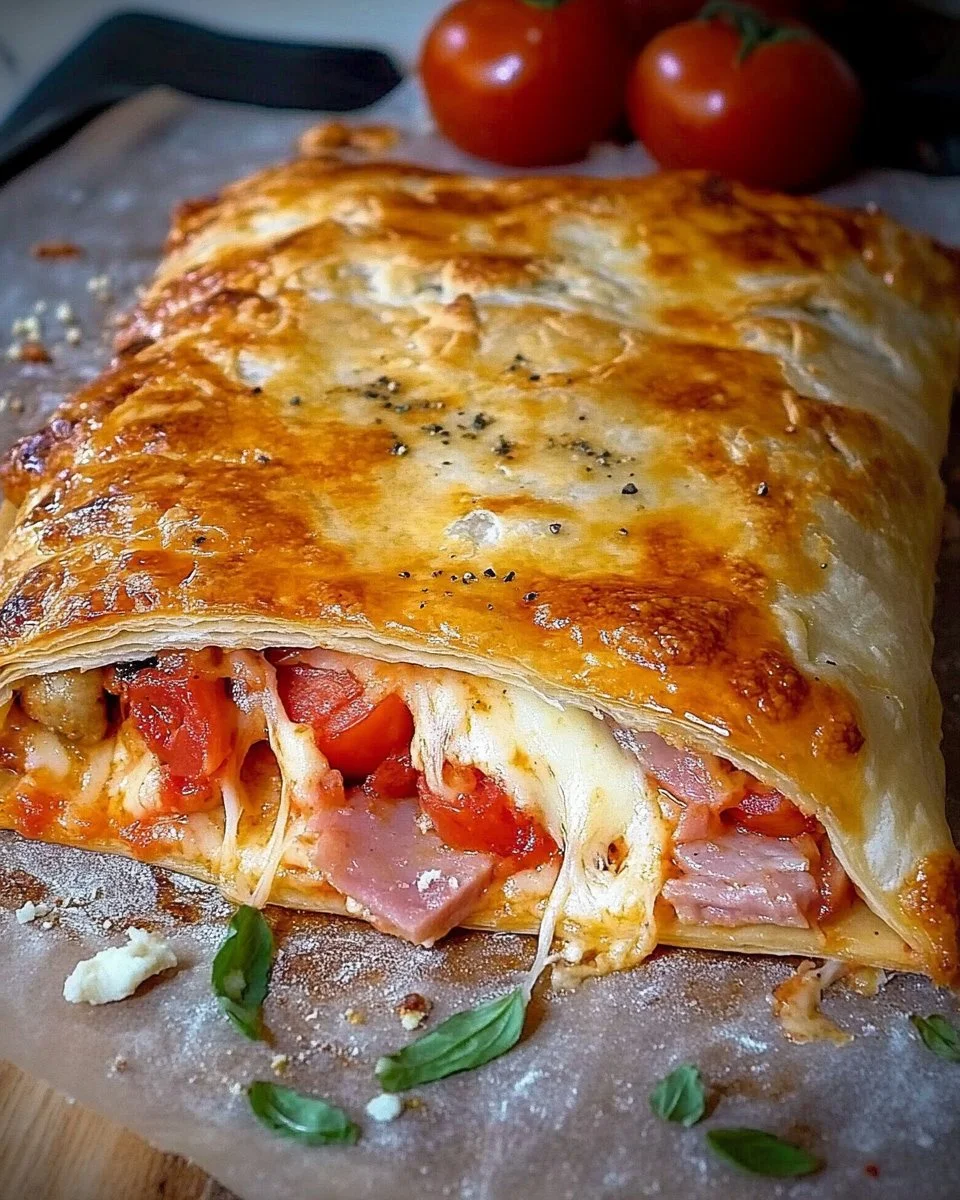 Calzone mit Blätterteig
