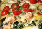 Cannelloni salmone e gamberetti alla Anna mit Lachs und Garnelen