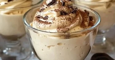 Cappuccino-Creme mit köstlichem Milchschaum und Kaffee.