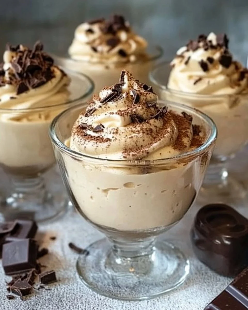 Cappuccino-Creme mit köstlichem Milchschaum und Kaffee.