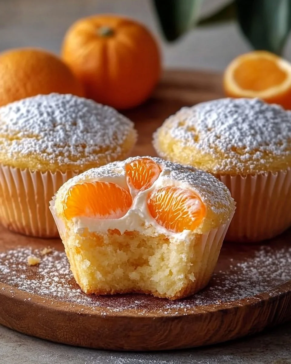 Cheesecake Muffins with Mandarins