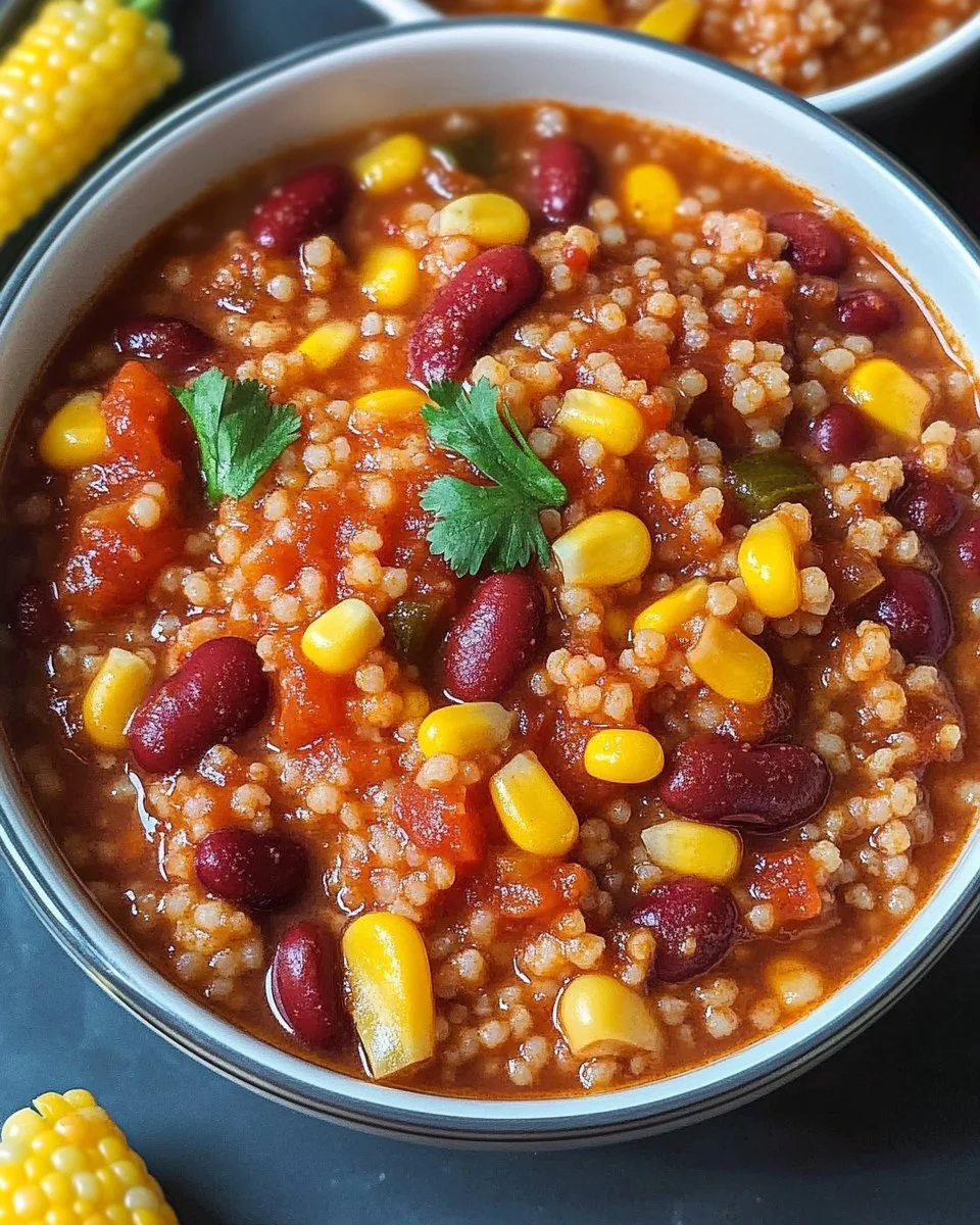 Chili sin Carne mit Couscous