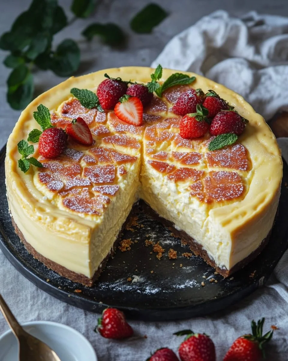 Cremiger Low Carb Käsekuchen
