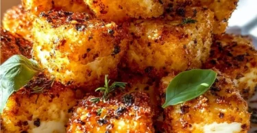 Crispy Feta aus dem Airfryer, goldbraun und knusprig zubereitet