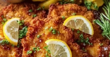Crispy Onion Schnitzel aus der Heißluftfritteuse mit knuspriger Panade