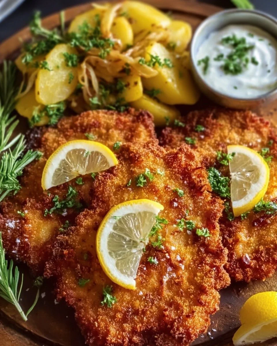 Crispy Onion Schnitzel from the Air Fryer