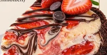 Erdbeer Käsekuchen ohne Backen, ein köstliches Dessert mit frischen Erdbeeren
