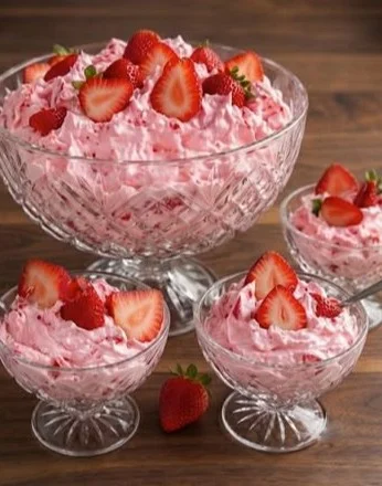 Erdbeerwolke Dessert