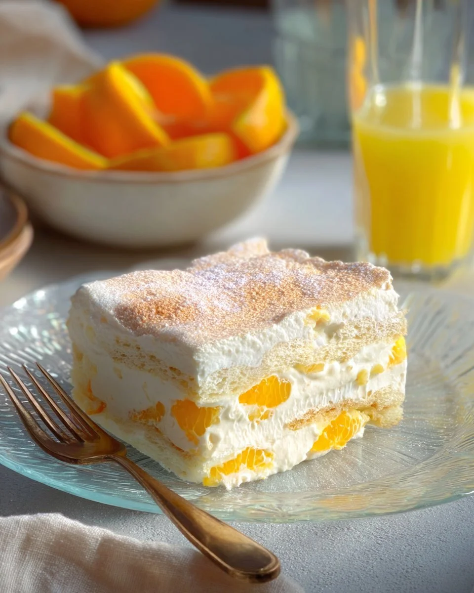 Leckerer Fantakuchen ohne Backen mit frischen Zutaten und bunten Toppings