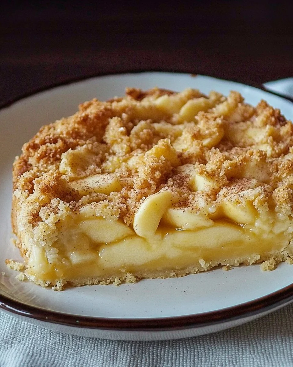 Feinster Apfelstreuselkuchen mit Quarkfüllung und Zimt