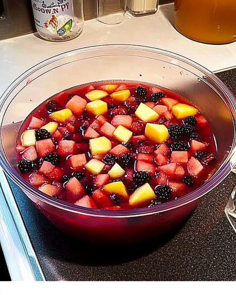 Fruity Summer Punch with or without Alcohol
