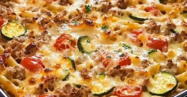 Gyros-Makkaroni-Auflauf mit saftigem Gyros und cremiger Sauce