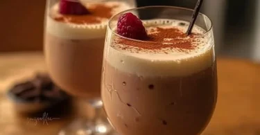 Hausgemachte Baileys Irish Cream in einem Glas