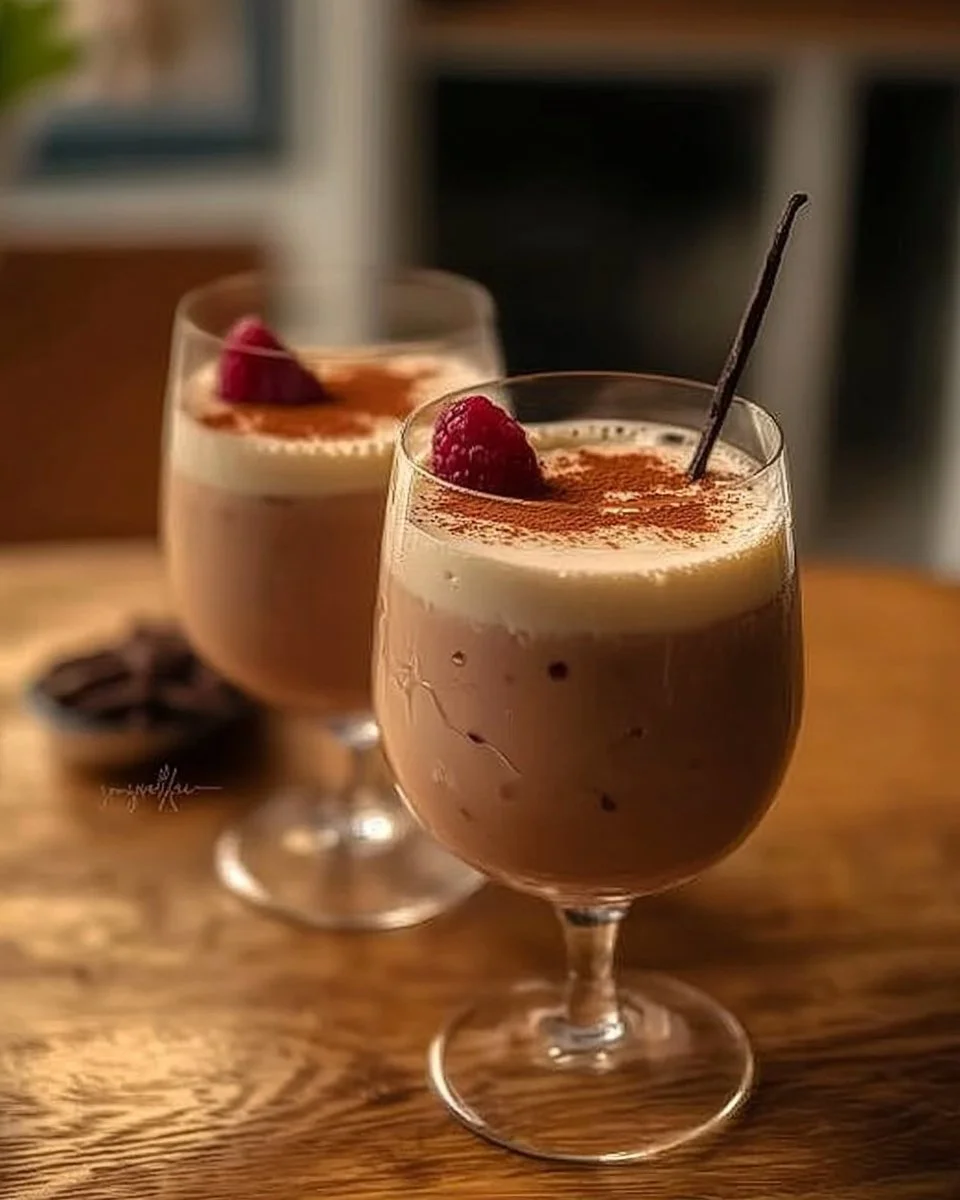 Hausgemachte Baileys Irish Cream in einem Glas
