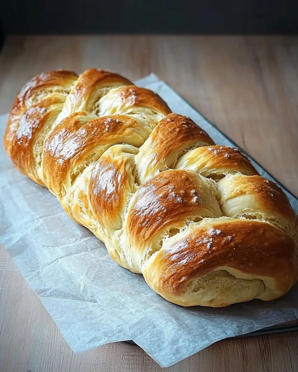 Hefezopf mit Quarkfüllung