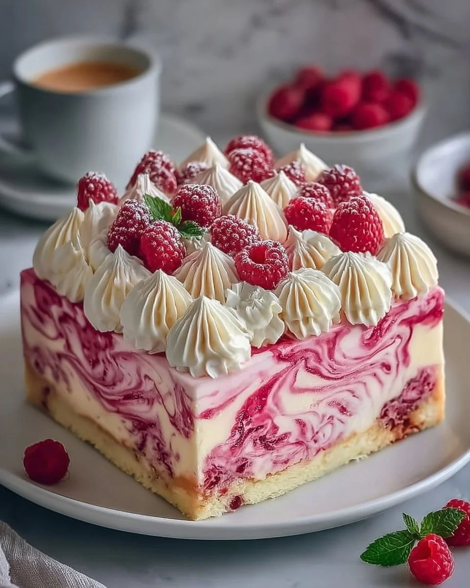 Himbeer-Wirbel-Käsekuchen