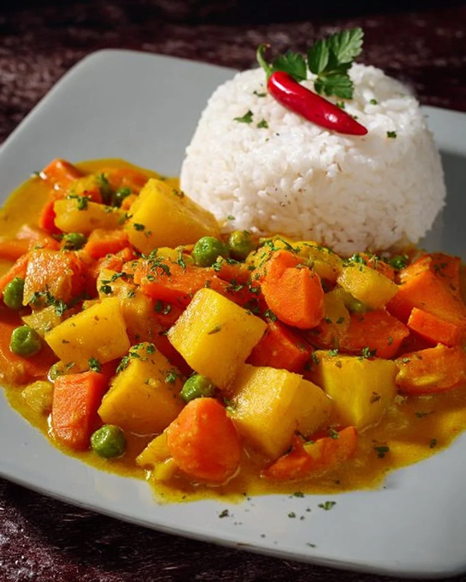 Karotten-Kartoffel-Kokos-Curry mit frischen Zutaten
