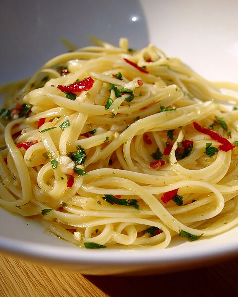 Flasche Knoblauch Öl mit frischem Knoblauch und Kräutern, ideal zum Kochen