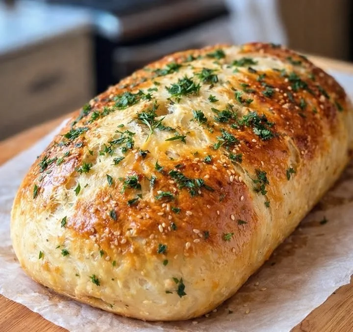 Knoblauchbrot ohne Kneten